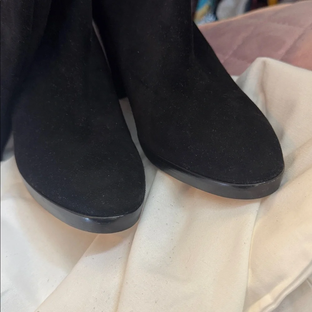 *NEW* LORO PIANA TOWER BRIDGE BLACK SUEDE LEATHER TALL BOOT - Picture 12 of 12